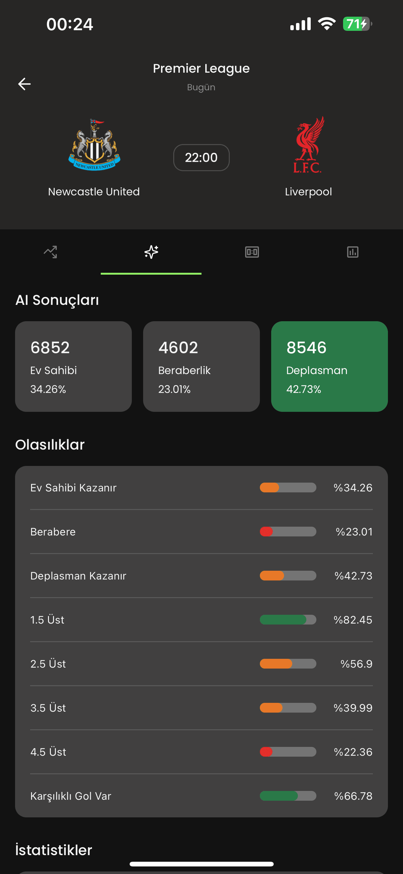 Stakegoal ana sayfa - AI destekli maç tahminleri